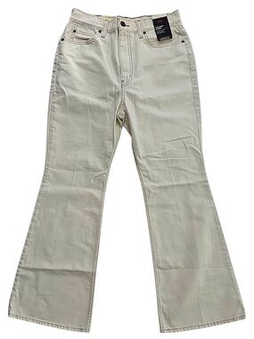 Levi's Premium 70s Flare Jeans 29x32 High Rise Off White Cream NWT